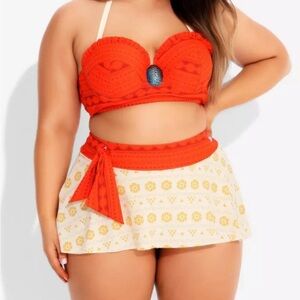 Disney Moana 2 Piece Swimsuit (Hot Topic)- Plus Size 2X